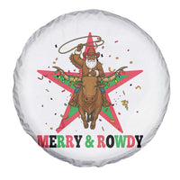 Merry And Rowdy Kwanzaa Santa Cowboy Christmas Gift Spare Tire Cover - Wonder Print Shop