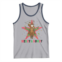 Merry And Rowdy Kwanzaa Santa Cowboy Christmas Gift Tank Top - Wonder Print Shop