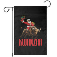 Happy Kwanzaa Garden Flag Rodeo Black Santa African American Holiday Gift - Wonder Print Shop