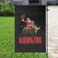 Happy Kwanzaa Garden Flag Rodeo Black Santa African American Holiday Gift - Wonder Print Shop