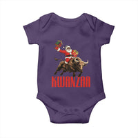 Happy Kwanzaa Baby Onesie Rodeo Black Santa African American Holiday Gift - Wonder Print Shop