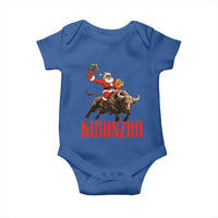 Happy Kwanzaa Baby Onesie Rodeo Black Santa African American Holiday Gift - Wonder Print Shop