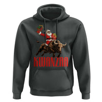 Happy Kwanzaa Hoodie Rodeo Black Santa African American Holiday Gift - Wonder Print Shop