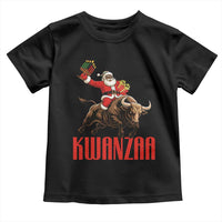 Happy Kwanzaa Toddler T Shirt Rodeo Black Santa African American Holiday Gift - Wonder Print Shop