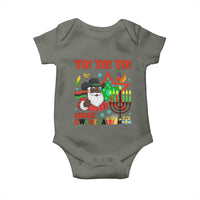 Merry Kwanzaa Black Santa Cowboy Baby Onesie African Heritage Celebration Gift - Wonder Print Shop