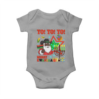 Merry Kwanzaa Black Santa Cowboy Baby Onesie African Heritage Celebration Gift - Wonder Print Shop