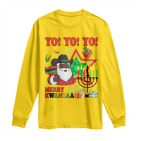 Merry Kwanzaa Black Santa Cowboy Long Sleeve Shirt African Heritage Celebration Gift - Wonder Print Shop