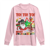 Merry Kwanzaa Black Santa Cowboy Long Sleeve Shirt African Heritage Celebration Gift - Wonder Print Shop