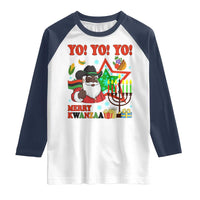 Merry Kwanzaa Black Santa Cowboy Raglan Shirt African Heritage Celebration Gift - Wonder Print Shop