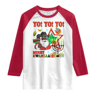 Merry Kwanzaa Black Santa Cowboy Raglan Shirt African Heritage Celebration Gift - Wonder Print Shop