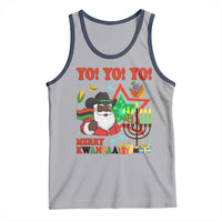 Merry Kwanzaa Black Santa Cowboy Tank Top African Heritage Celebration Gift - Wonder Print Shop
