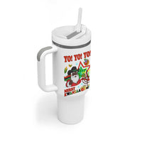 Merry Kwanzaa Black Santa Cowboy Tumbler With Handle African Heritage Celebration Gift - Wonder Print Shop