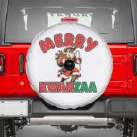 Merry Kwanzaa Cowboy Black Santa Spare Tire Cover African American Christmas Gift - Wonder Print Shop