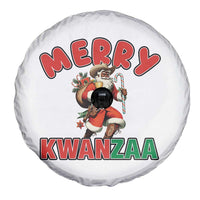 Merry Kwanzaa Cowboy Black Santa Spare Tire Cover African American Christmas Gift - Wonder Print Shop