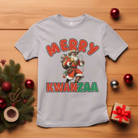 Merry Kwanzaa Cowboy Black Santa T Shirt African American Christmas Gift - Wonder Print Shop