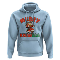Merry Kwanzaa Cowboy Black Santa Hoodie African American Christmas Gift - Wonder Print Shop