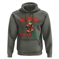 Merry Kwanzaa Cowboy Black Santa Hoodie African American Christmas Gift - Wonder Print Shop