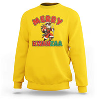 Merry Kwanzaa Cowboy Black Santa Sweatshirt African American Christmas Gift - Wonder Print Shop