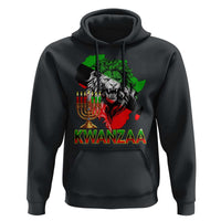 King Lion Of Africa Kwanzaa Map Hoodie Heritage Pride Gift - Wonder Print Shop