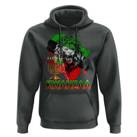 King Lion Of Africa Kwanzaa Map Hoodie Heritage Pride Gift - Wonder Print Shop