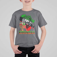 King Lion Of Africa Kwanzaa Map T Shirt For Kid Heritage Pride Gift - Wonder Print Shop