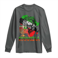 King Lion Of Africa Kwanzaa Map Long Sleeve Shirt Heritage Pride Gift - Wonder Print Shop