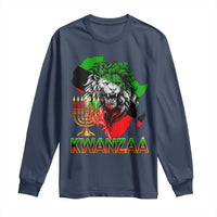 King Lion Of Africa Kwanzaa Map Long Sleeve Shirt Heritage Pride Gift - Wonder Print Shop