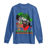 King Lion Of Africa Kwanzaa Map Long Sleeve Shirt Heritage Pride Gift - Wonder Print Shop