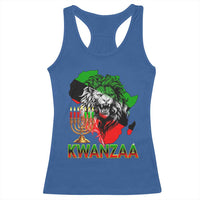 King Lion Of Africa Kwanzaa Map Racerback Tank Top Heritage Pride Gift - Wonder Print Shop