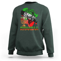 King Lion Of Africa Kwanzaa Map Sweatshirt Heritage Pride Gift - Wonder Print Shop
