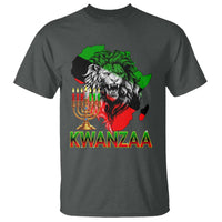 King Lion Of Africa Kwanzaa Map T Shirt Heritage Pride Gift - Wonder Print Shop