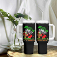 King Lion Of Africa Kwanzaa Map Tumbler With Handle Heritage Pride Gift - Wonder Print Shop