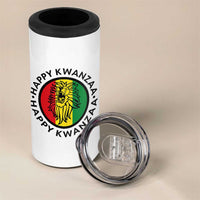 Happy Kwanzaa King Lion Of Africa Heritage Gift 4 in 1 Can Cooler Tumbler - Wonder Print Shop