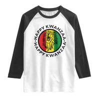 Happy Kwanzaa King Lion Of Africa Heritage Gift Raglan Shirt - Wonder Print Shop