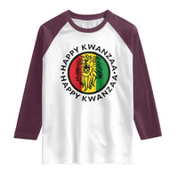 Happy Kwanzaa King Lion Of Africa Heritage Gift Raglan Shirt - Wonder Print Shop