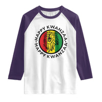 Happy Kwanzaa King Lion Of Africa Heritage Gift Raglan Shirt - Wonder Print Shop