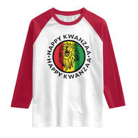Happy Kwanzaa King Lion Of Africa Heritage Gift Raglan Shirt - Wonder Print Shop