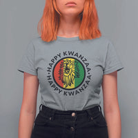 Happy Kwanzaa King Lion Of Africa Heritage Gift T Shirt For Women - Wonder Print Shop
