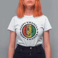 Happy Kwanzaa King Lion Of Africa Heritage Gift T Shirt For Women - Wonder Print Shop