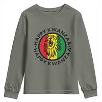 Happy Kwanzaa King Lion Of Africa Heritage Gift Youth Sweatshirt - Wonder Print Shop