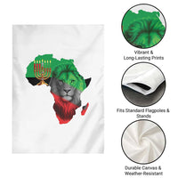 Happy Kwanzaa Lion Garden Flag African Heritage Pride Gift For Men - Wonder Print Shop
