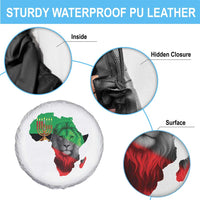 Happy Kwanzaa Lion Spare Tire Cover African Heritage Pride Gift For Men - Wonder Print Shop