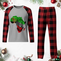 Happy Kwanzaa Lion Plaid Pajama Set African Heritage Pride Gift For Men - Wonder Print Shop