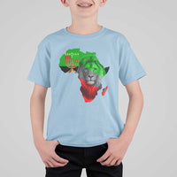 Happy Kwanzaa Lion T Shirt For Kid African Heritage Pride Gift For Men - Wonder Print Shop