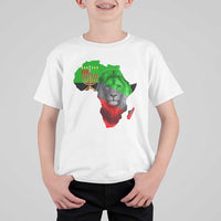 Happy Kwanzaa Lion T Shirt For Kid African Heritage Pride Gift For Men - Wonder Print Shop