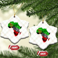 Happy Kwanzaa Lion Ceramic Ornament African Heritage Pride Gift For Men - Wonder Print Shop