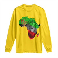 Happy Kwanzaa Lion Long Sleeve Shirt African Heritage Pride Gift For Men - Wonder Print Shop
