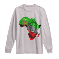 Happy Kwanzaa Lion Long Sleeve Shirt African Heritage Pride Gift For Men - Wonder Print Shop