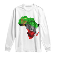 Happy Kwanzaa Lion Long Sleeve Shirt African Heritage Pride Gift For Men - Wonder Print Shop