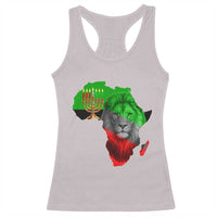 Happy Kwanzaa Lion Racerback Tank Top African Heritage Pride Gift For Men - Wonder Print Shop